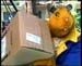 A parcel arrives from London