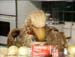 Eric tucking into some fried chicken